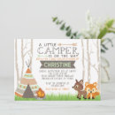 Recherche de teepee baby shower invitations Camping