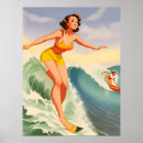 Recherche de grandes vagues pour surfer posters Surfeur