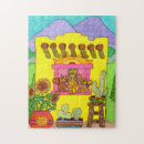 Recherche de dessin coloré puzzles Jaune
