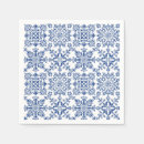 Zoek naar mandala patroon servetten Blauw