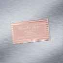 Zoek naar strepen visitekaartjes Blush pink