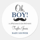 Recherche de bébé moustache autocollants Baby