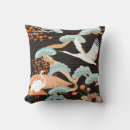 Recherche de grue japonaise coussins Fleur