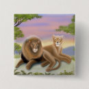 Recherche de lions africains badges Safari