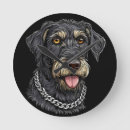 Zoek naar zwarte hond klokken Huisdier
