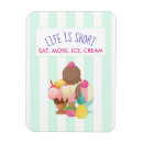 Recherche de glace vanille magnets Cône de crème glacée