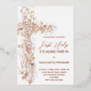 Recherche de première de blanc petite communion invitations Floral