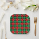 Recherche de tartan assiettes en papier Noël