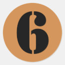 Recherche de numéro 6 autocollants Pour tous