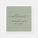 Recherche de vert mariage serviettes Simple