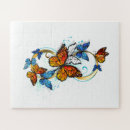 Recherche de grand papillon puzzles Coloré