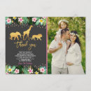 Recherche de jungle remerciements cartes Baby shower sauvage