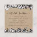 Recherche de mariage rustique cartes visite Rose