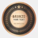 Recherche de se bronze autocollants Médaille de bronze