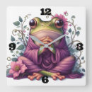 Recherche de grenouille mignonne horloges Grenouilles