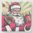 Zoek naar vintage kerstman onderzetters Retro