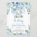 Recherche de elephant baby shower garçon invitations Baby boy