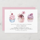 Recherche de gâteau rose invitations Aquarelle