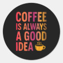 Recherche de citation de café autocollants Drôle
