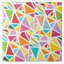 Recherche de motif multicolore carreaux Triangles