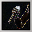 Recherche de microphone posters Musique