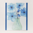 Recherche de bleu vase puzzles Fleurs