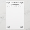Recherche de avion papier à lettre Stationnaire