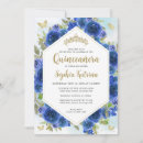 Recherche de bleu royal or invitations Quinceañera