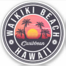 Recherche de waikiki honolulu autocollants Palmier