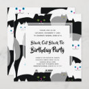 Recherche de black cat invitations Moderne