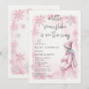 Recherche de flocons neige invitations Rose