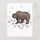 Recherche de ours brun cartes postales Boisé