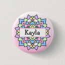 Recherche de mandala coloré badges Violet