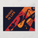 Recherche de musique guitare cartes postales Illustration