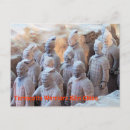 Recherche de guerrier chinois cartes postales Terracotta