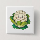 Zoek naar bloemkool buttons Cartoon