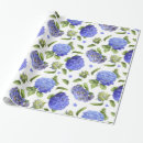 Recherche de hortensia papier cadeau Fleurs bleues