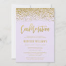 Recherche de lavande confirmation invitations Élégant