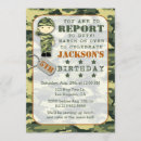 Zoek naar de militaire van het leger verjaardag uitnodigingen Boy