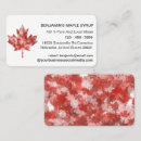 Zoek naar maple leaf visitekaartjes Esdoornblad