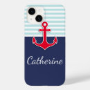 Recherche de ancre de marine iphone coques Bleu