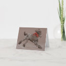 Recherche de le caniche standard vœux cartes Dog