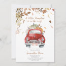 Recherche de camion rouge invitations Petit citrouille