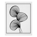 Recherche de feuille abstrait art Noir et blanc