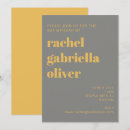 Recherche de jaune gris invitations Typographie