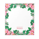 Recherche de cadre rose blocsnotes Floral