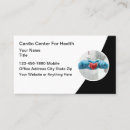 Recherche de cardiaque cartes visite Médical
