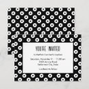 Recherche de point noir et blanc invitations Minimaliste