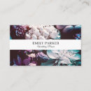 Recherche de fleurs élégantes cartes visite Floral