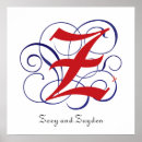 Recherche de m un z posters Monogramme